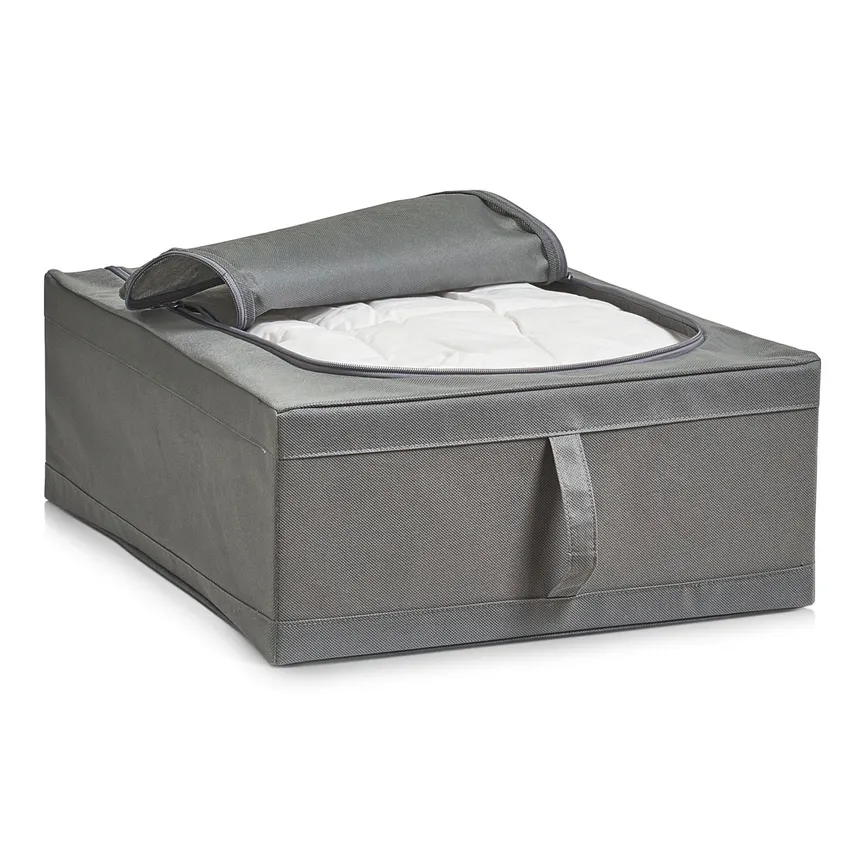Aufbewahrungsbox grau detail