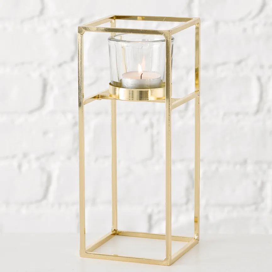 Windlicht "Tomba" gold 2er-Set detail