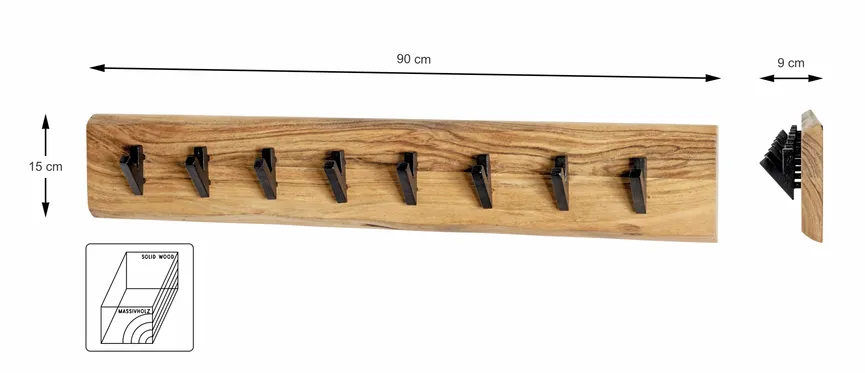 Wandgarderobe 8H detail