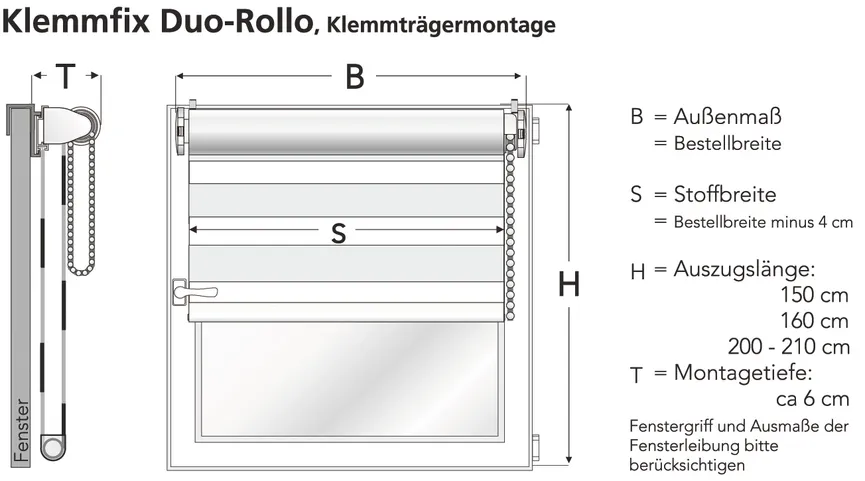 Duo-Rollo mini weiß detail