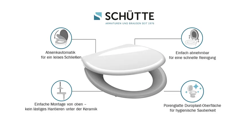WC-Sitz Duroplast weiss detail