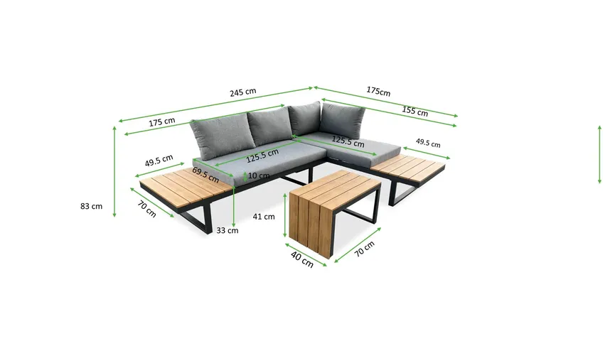 Lounge 3teilig detail