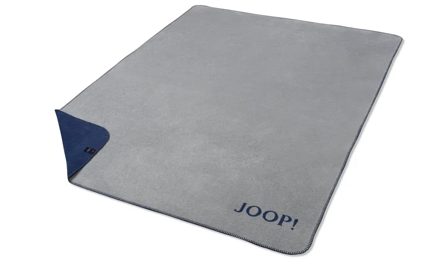 Decke JOOP! UNI-DF silb.-navy detail