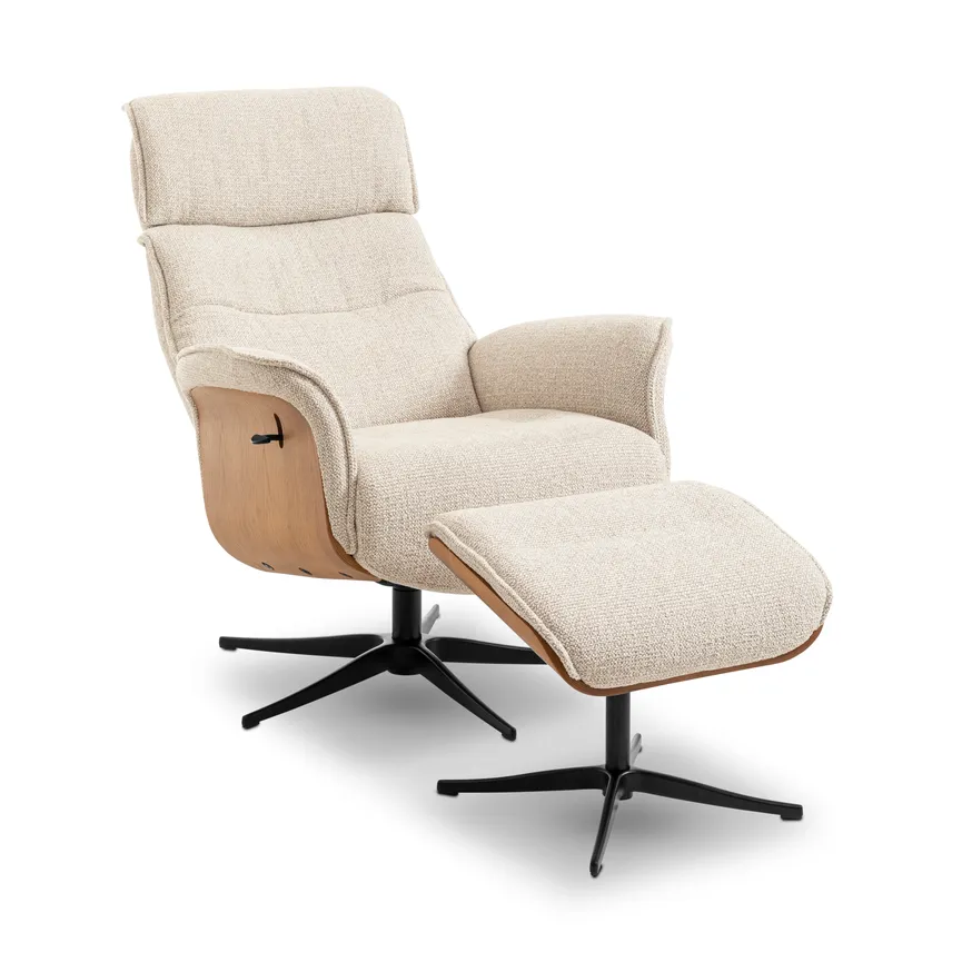 Relaxsessel mit Hocker detail