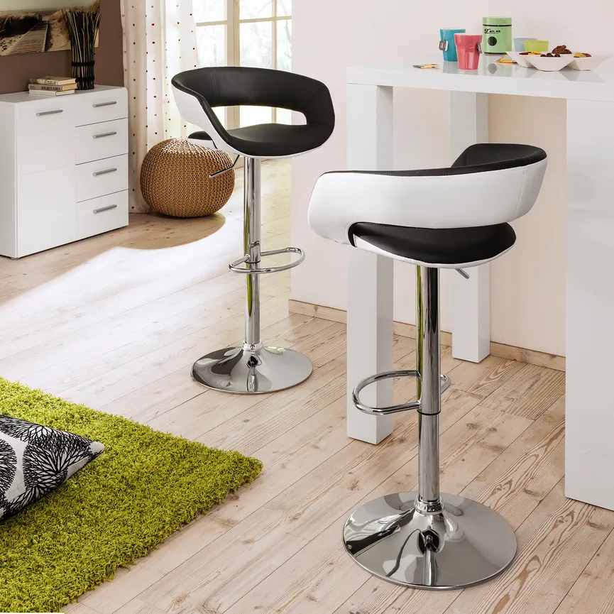 Barhocker Lederoptik milieu