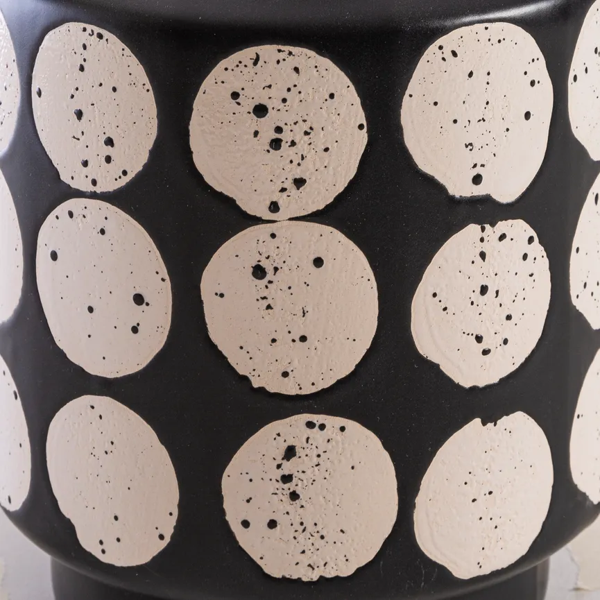 Vase "Tower" schwarz weiß material_farbe