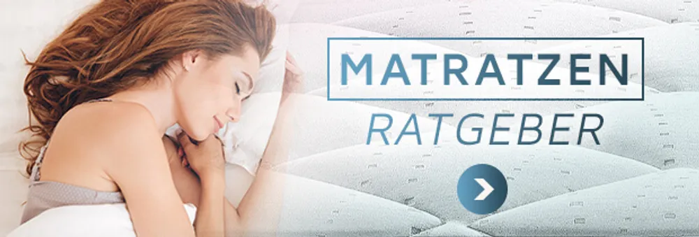 Bild mit Link auf Matratzenratgeber mit Frau im Bett liegend