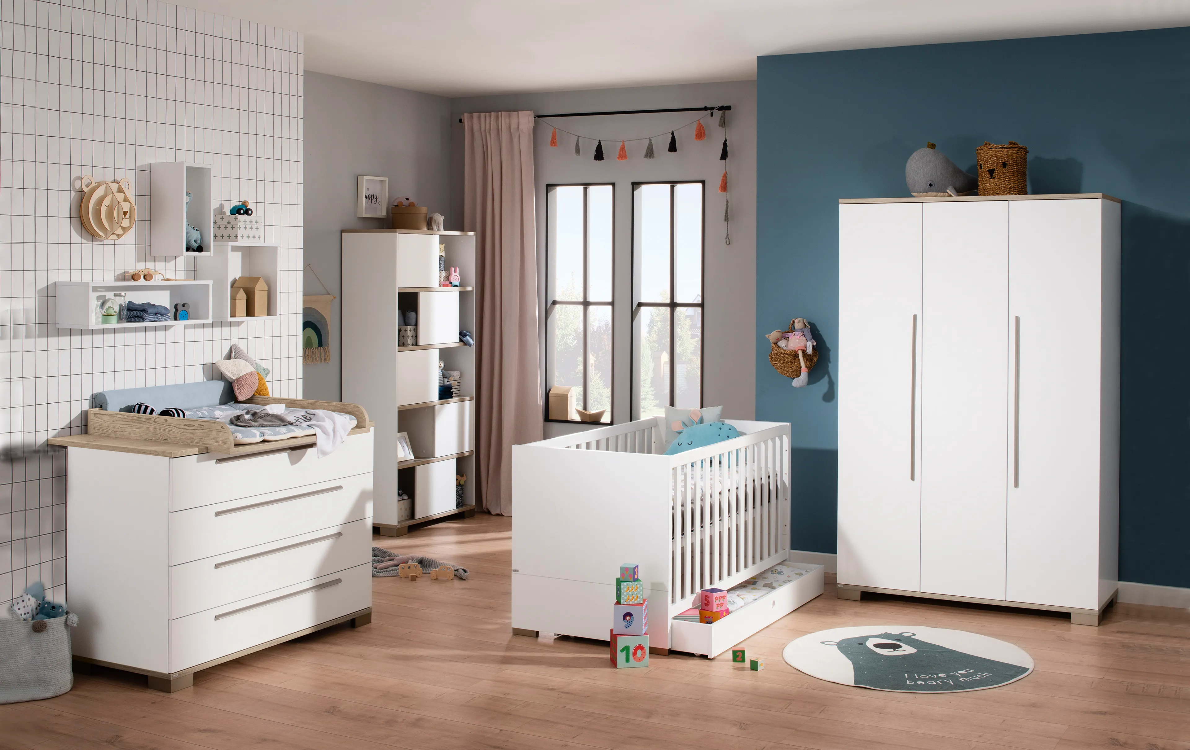 Kleiderschrank Carlo, 124 x 195 cm