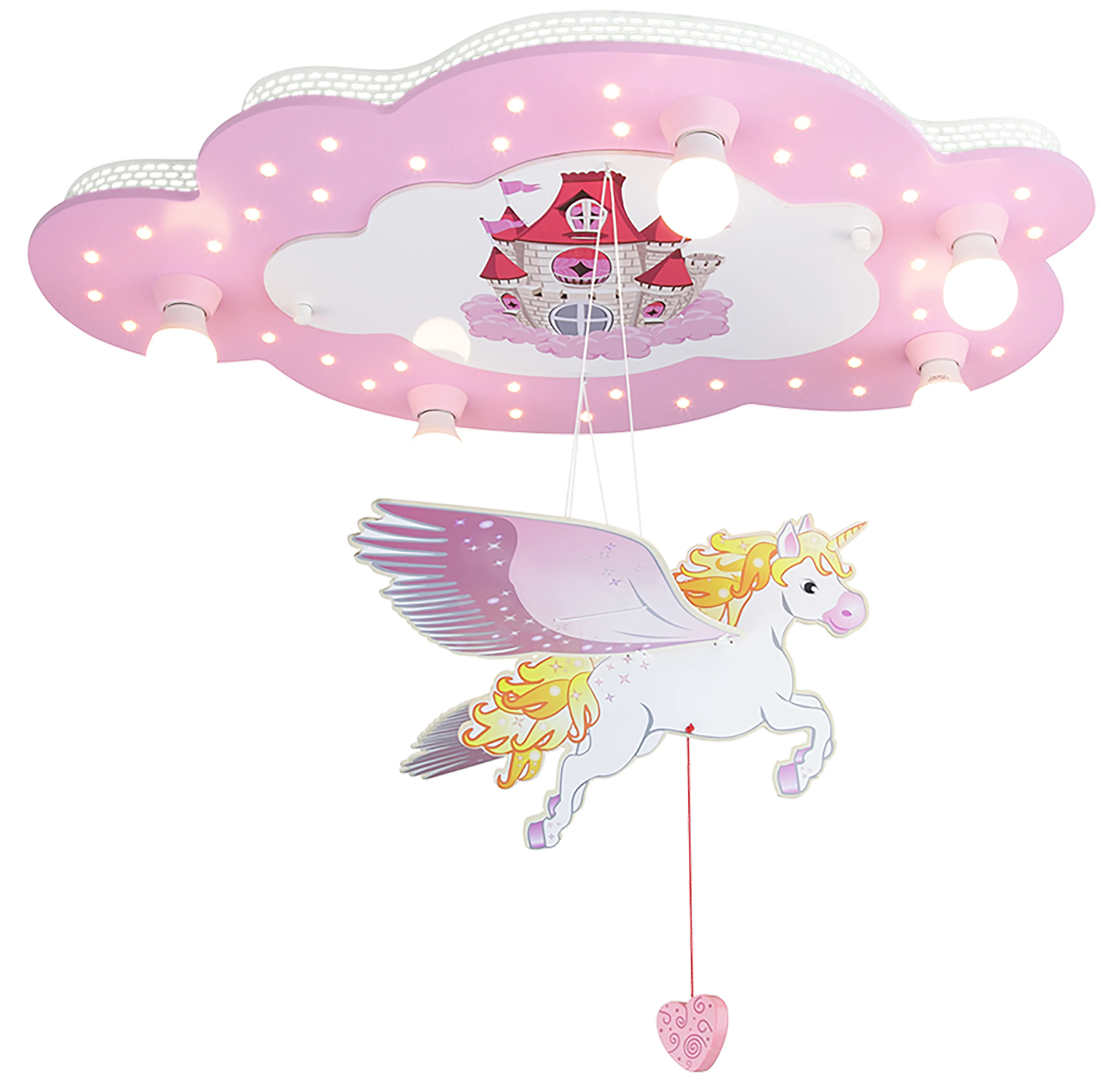 Kinderlampe Schloss mit Einhorn
