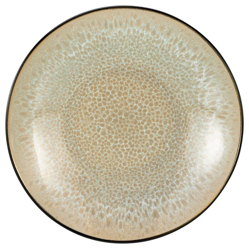 Frühstücksteller "Malmö" beige detail