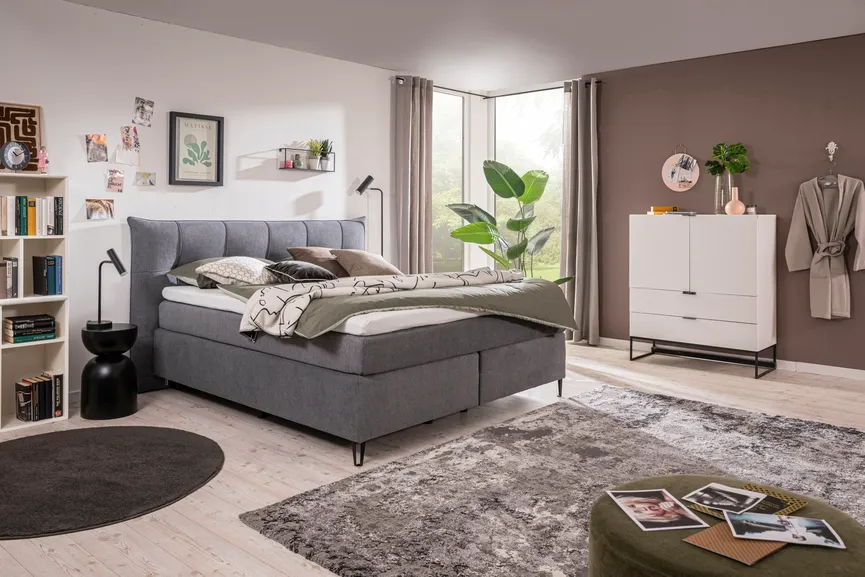 Boxspringbett 180x200 cm milieu
