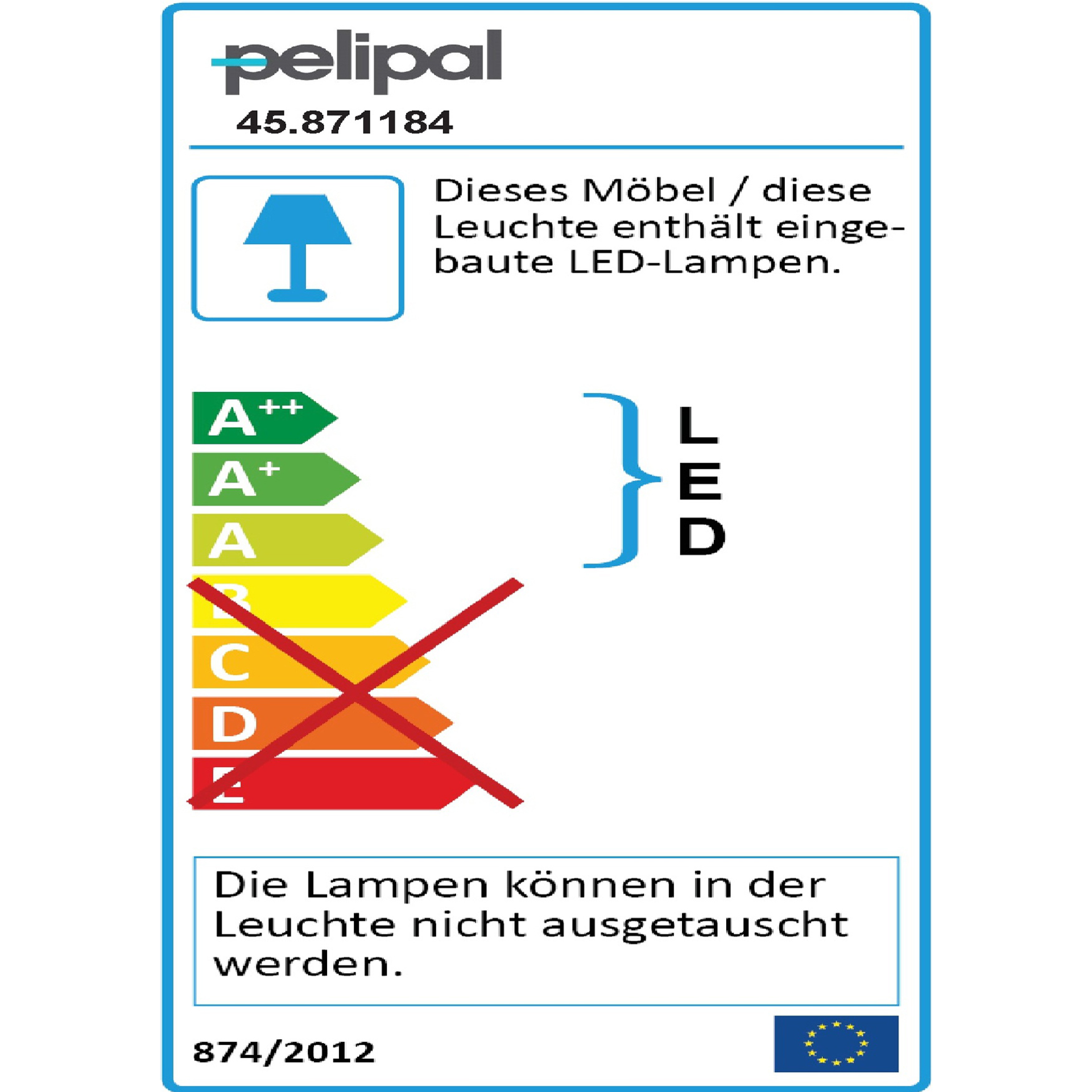 *Spiegelschrank Cesa III energielabel