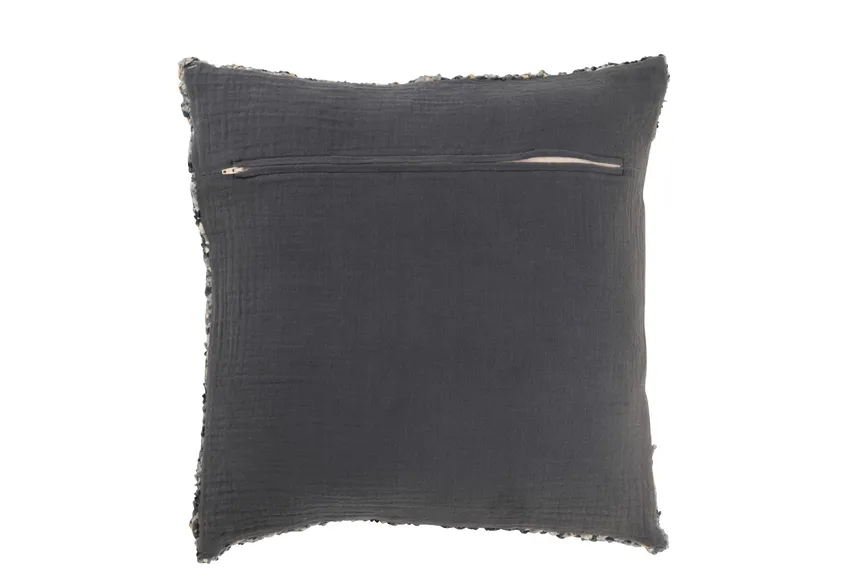 Kissen "Tweed" blau detail