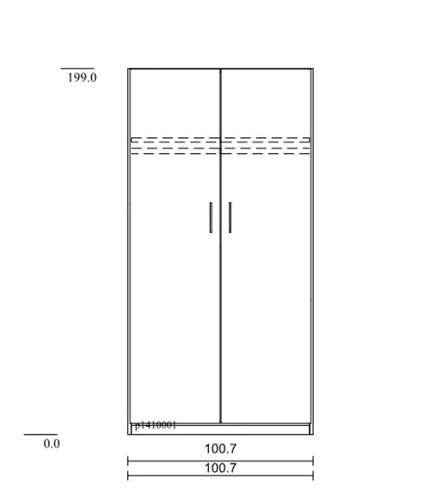 Drehtürenschrank Basic detail
