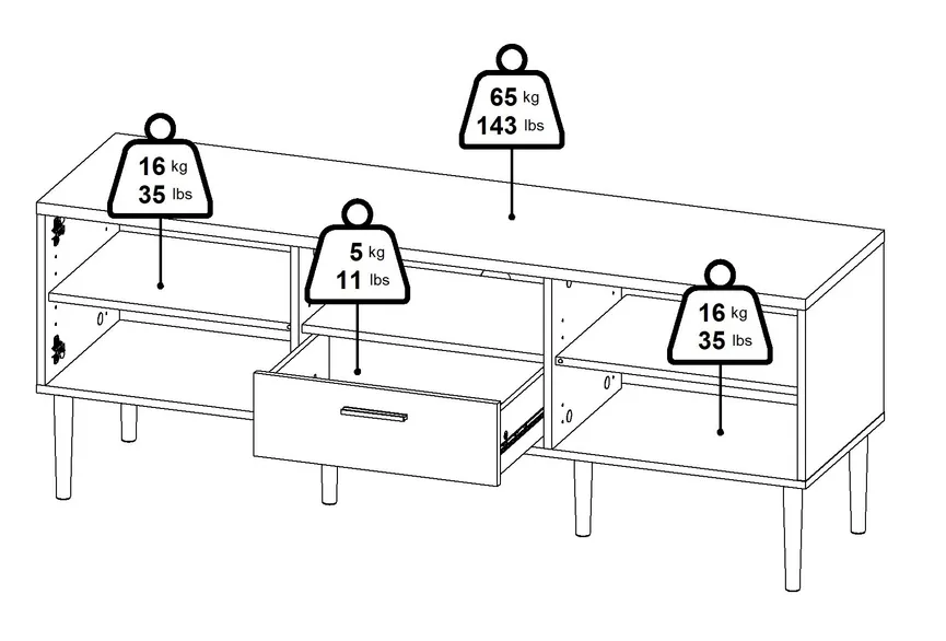 TV-Lowboard detail