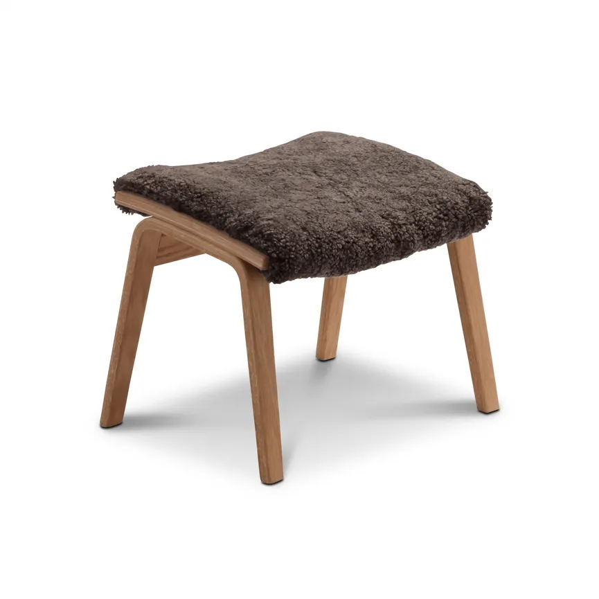 Hocker vier feste Beine Eiche hauptaufnahme