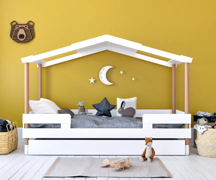 Spielbett inkl. Bettkasten milieu