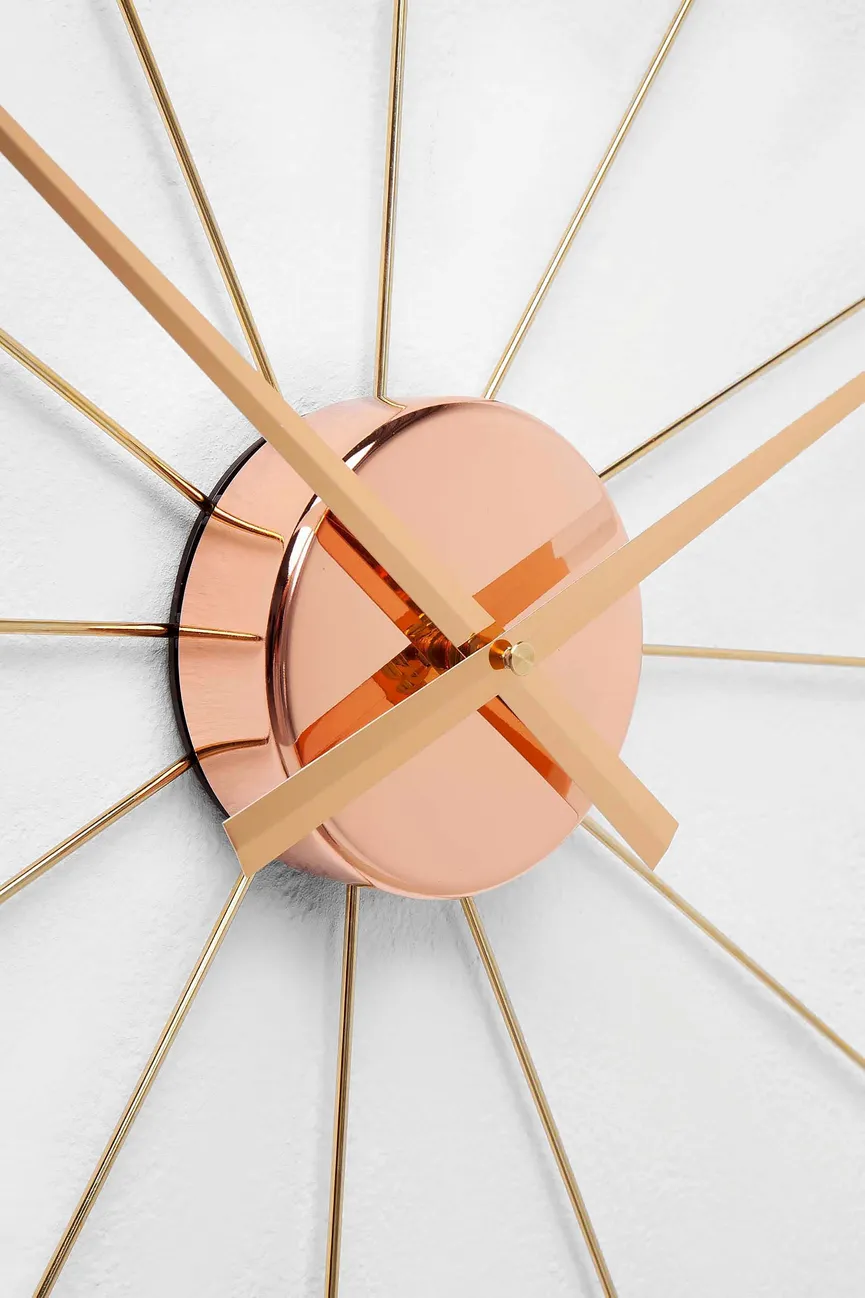 Wanduhr "Like Umbrella rosegol detail