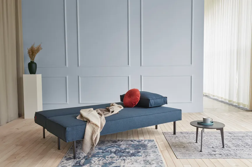 Klappsofa Metall schwarz detail