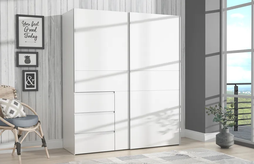 Schwebetürenschrank 2-trg. milieu