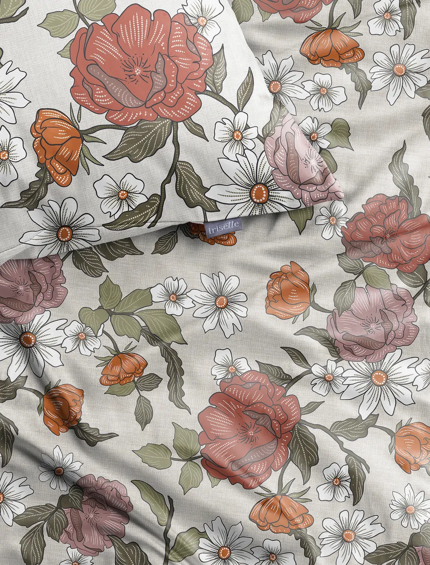 Satin-Bettw. Wave 135x200 detail