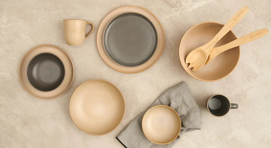 Becher "Saisons" 250 ml beluga milieu