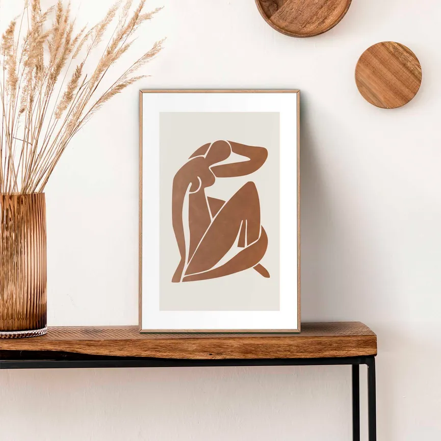 Bild gerahmt "Body Lines" milieu