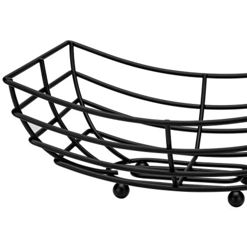 Brot-/Obstkorb Edelstahl matt detail