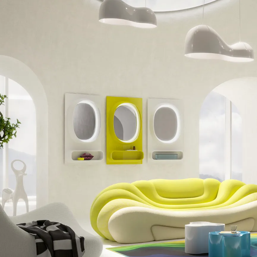 LED-Wandspiegel "Aero LED" milieu