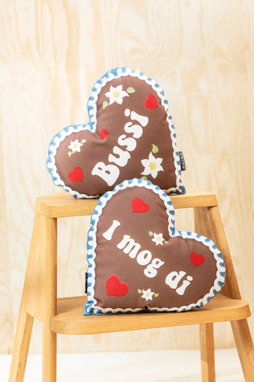 Herzkissen I mog di 35x35cm milieu