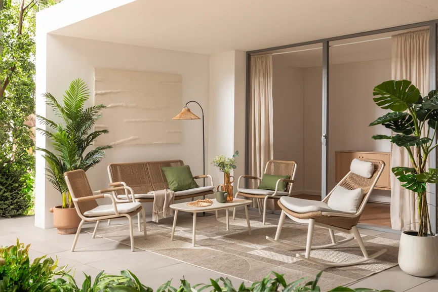 ** Lounge-Set 4-tlg. milieu