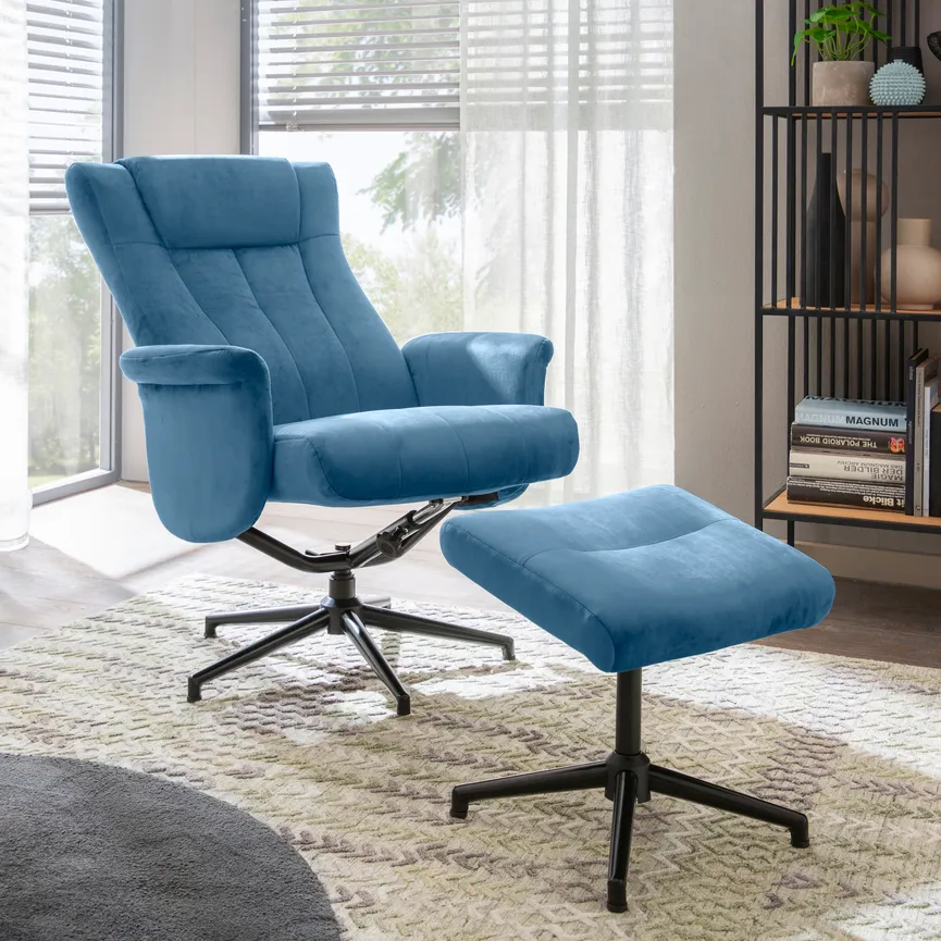 Relaxsessel + Hocker detail