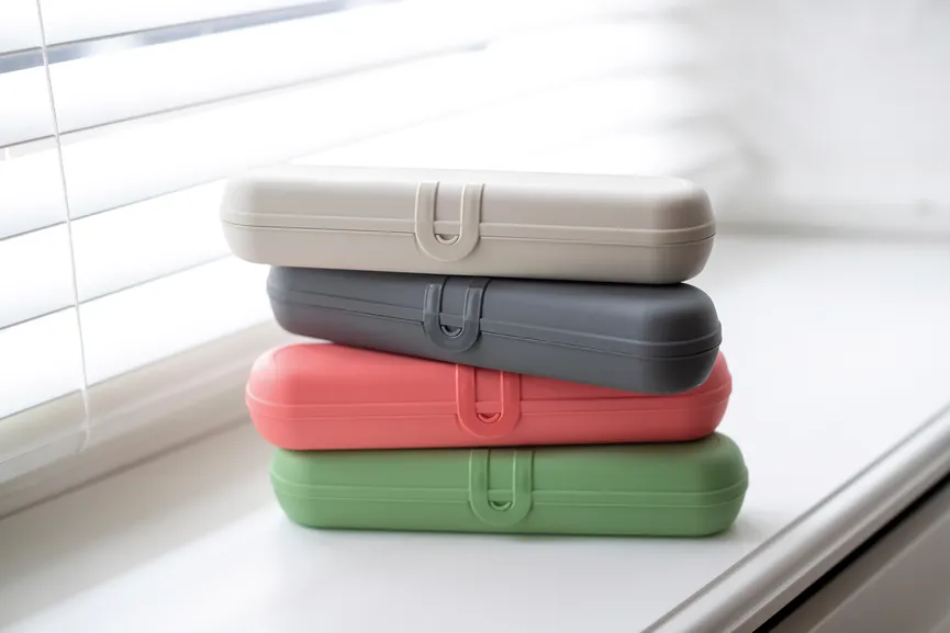 Besteck-Etui "Klikk" grau milieu