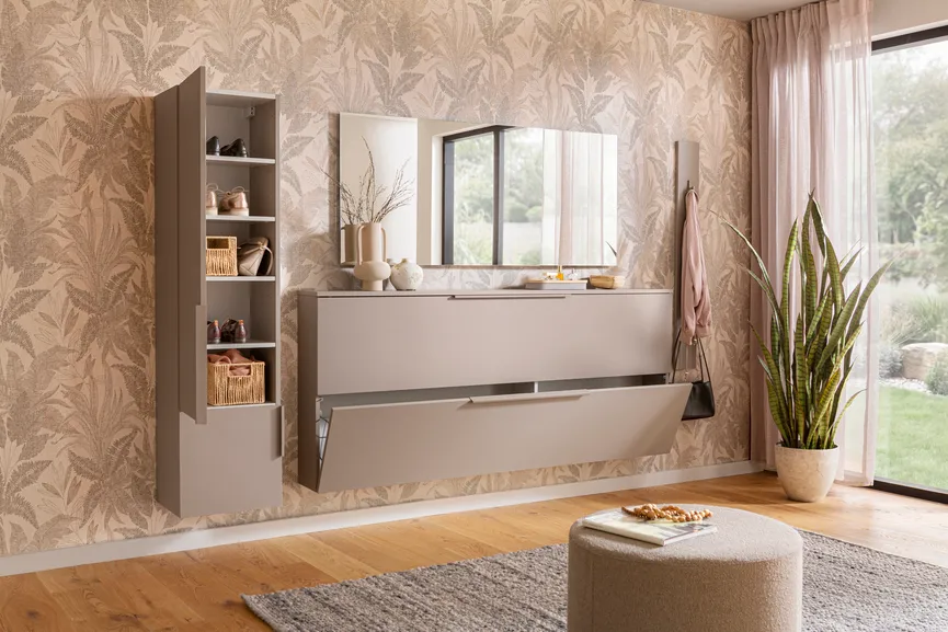 Hängeschuhschrank 2K detail