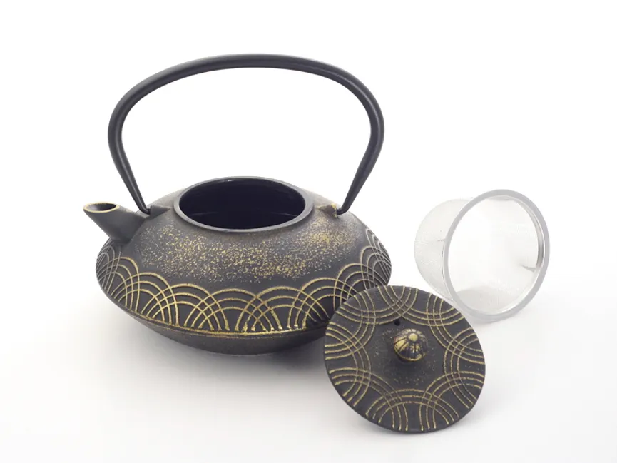 Kanne "Anhao" schwarz/gold hauptaufnahme