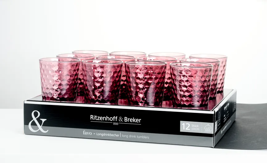 Becher "Favo" 400 ml berry detail