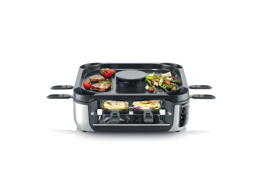 Raclette Severin mit Abluft- dimensionsmarker