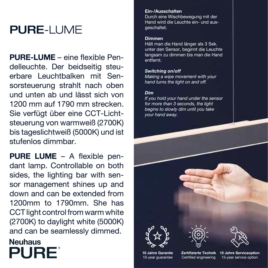 Pendelleuchte "PURE-Lume" detail