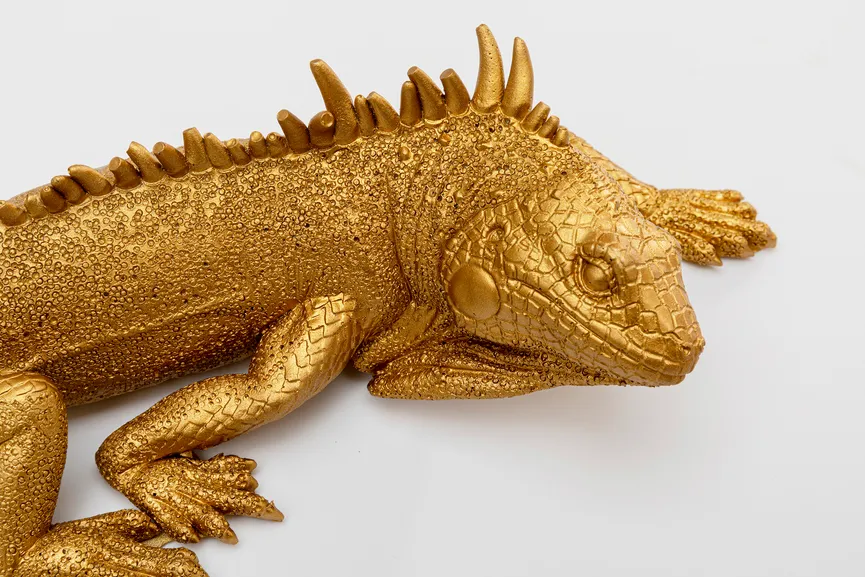 Wandobjekt "Lizard" Eidechse detail