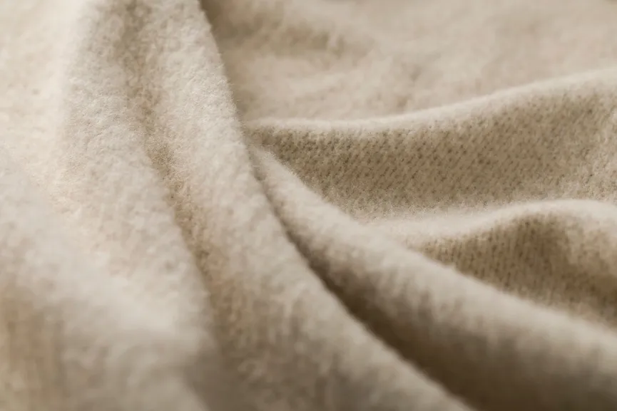 Wolldecke Merano "uni" detail