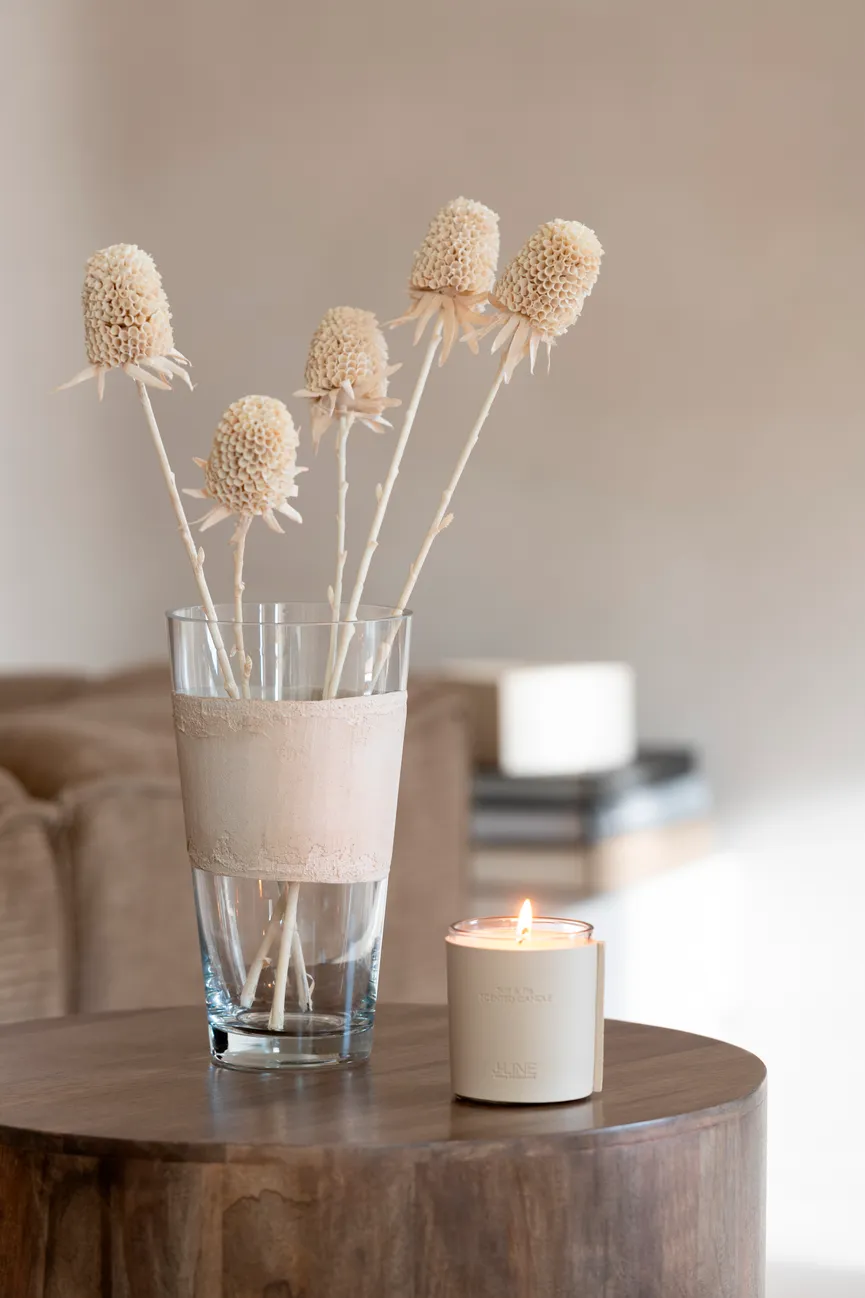 Vase "Delph" S beige milieu