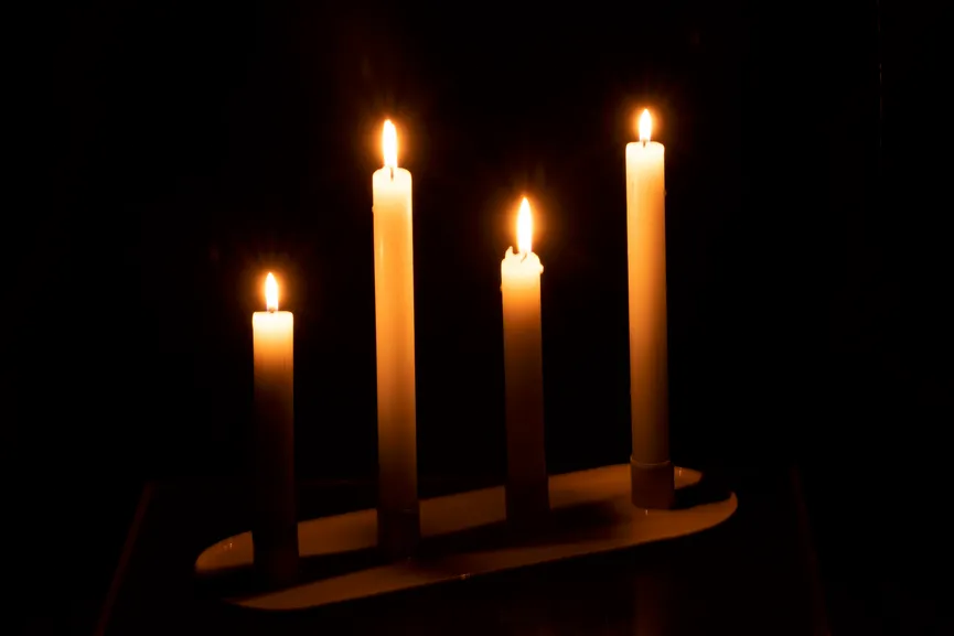 Kerzenhalter beige milieu