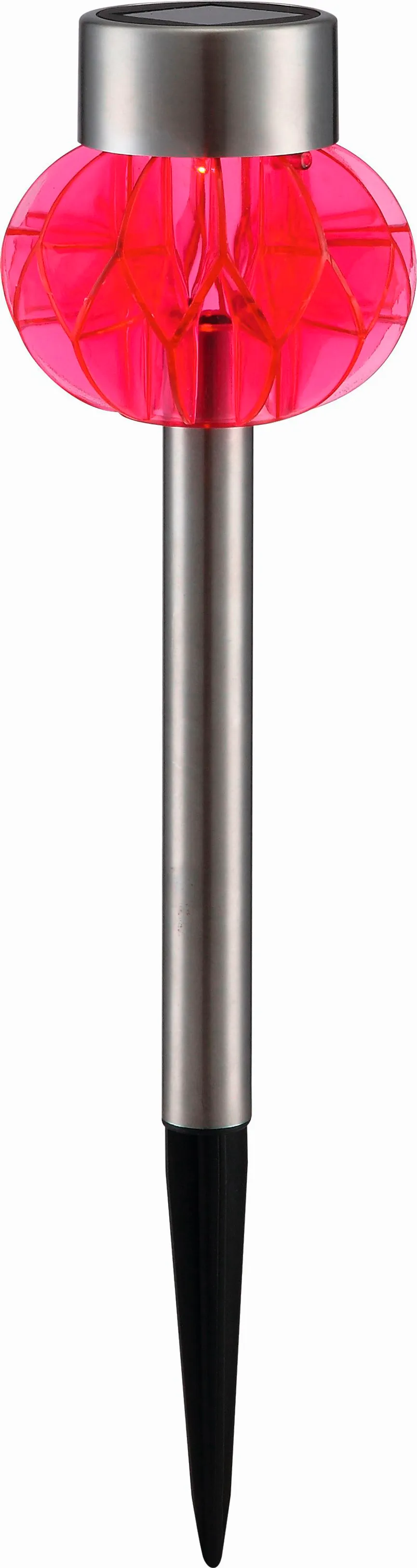 Solarleuchte Edelstahl detail