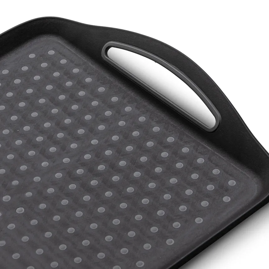 Tablett 45,5 x 32 cm schwarz detail