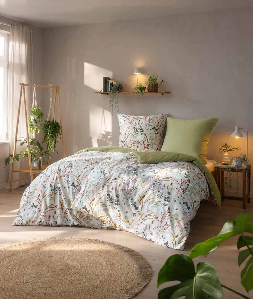 Satin-Bettw. Maria 135x200 milieu