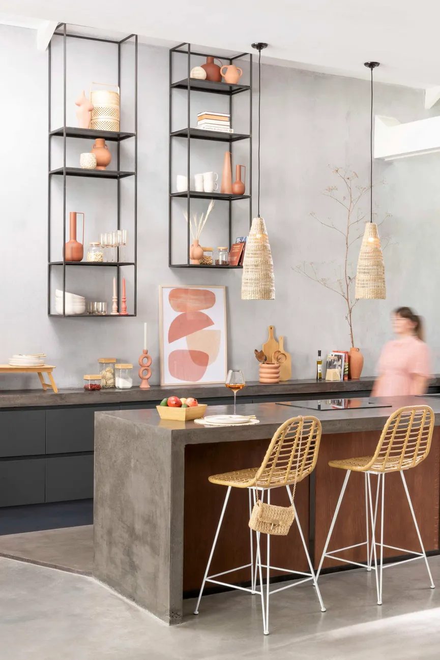 Lampenschirm "Seegras Natur" milieu