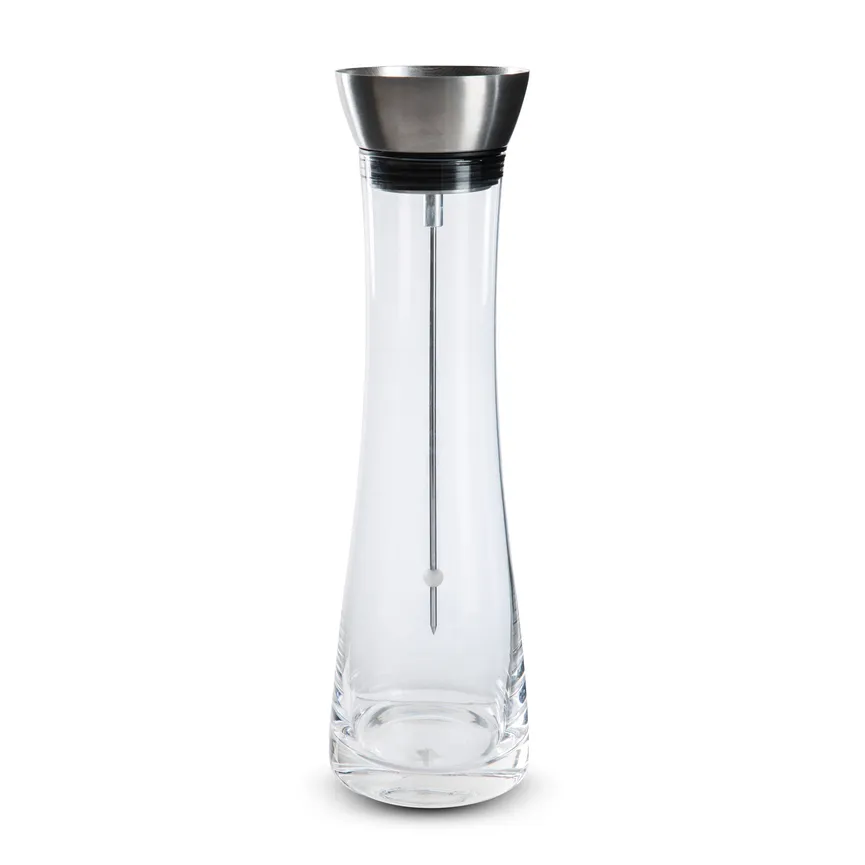 Wasserkaraffe 1 Liter Glas detail