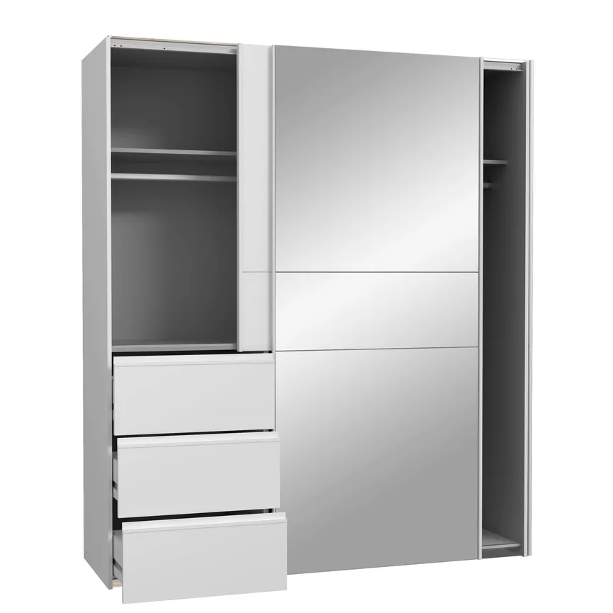 Schwebetürenschrank 2-trg. detail