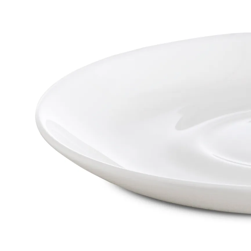 Kaffeeuntertasse "Mia" weiß detail