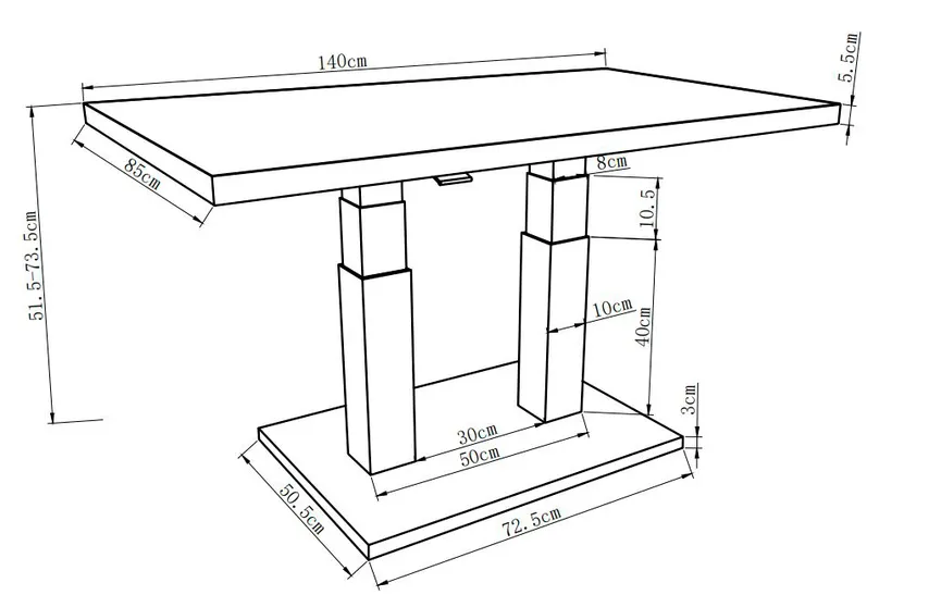 Lounge 4tlg. Tisch detail